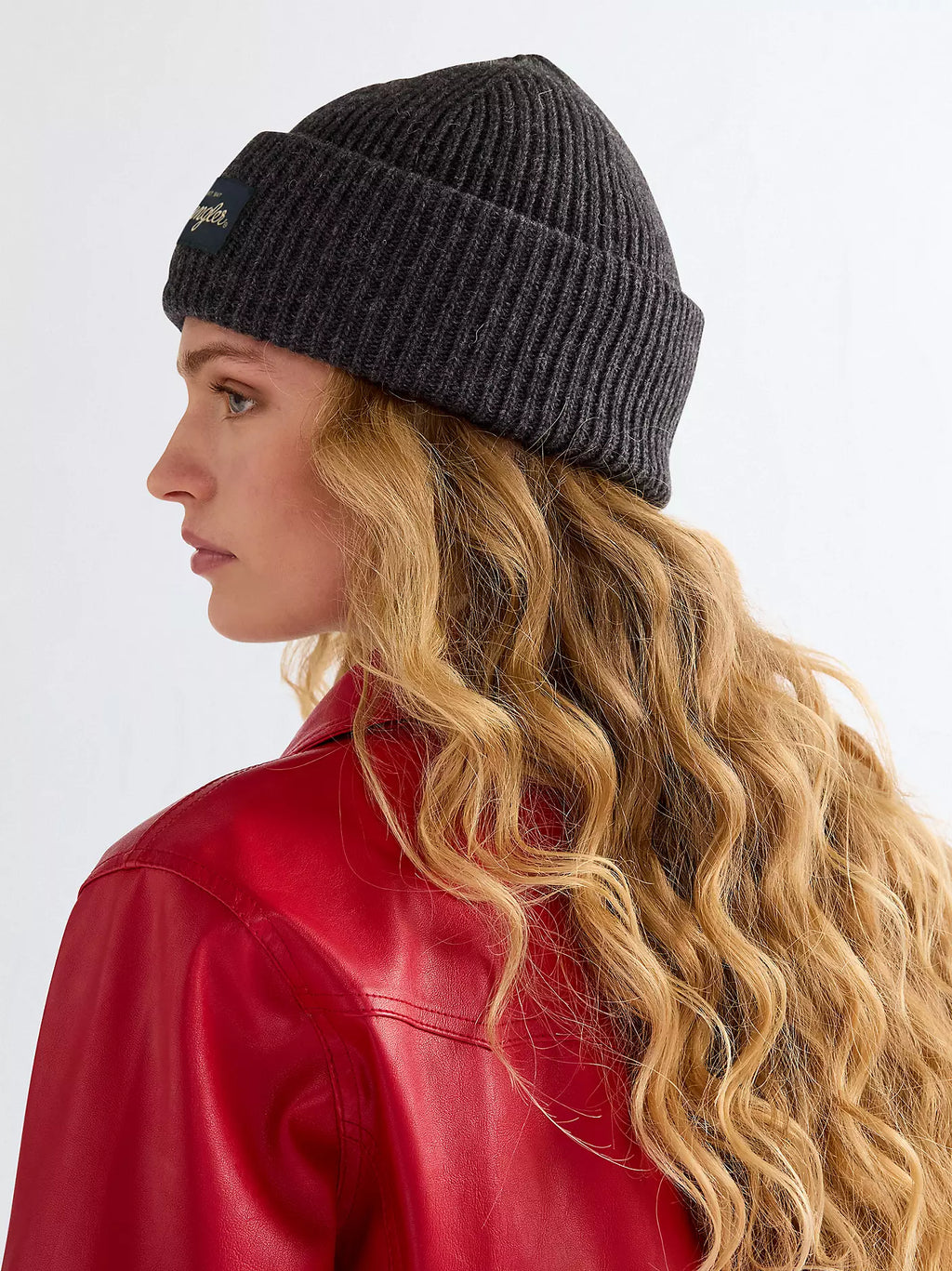 Wrangler Ribbed Wool Dark Beanie Unisex