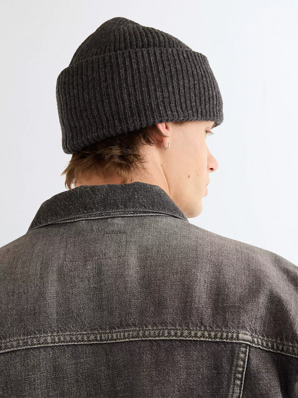 Wrangler Ribbed Wool Dark Beanie Unisex