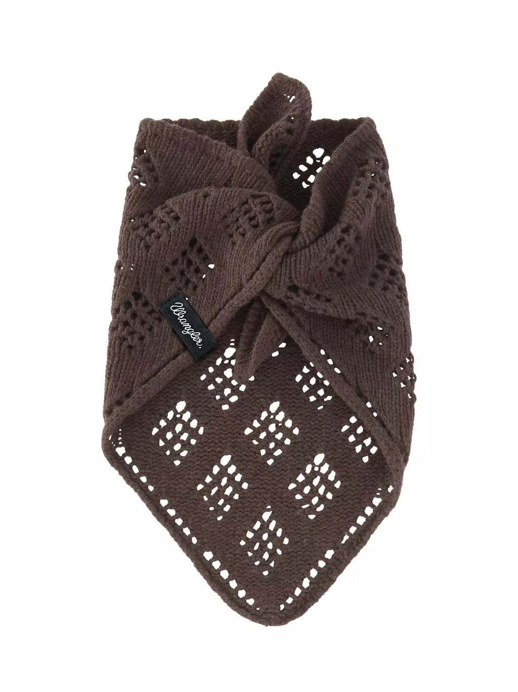 Wool Bandana Scarf: Chocolate Torte
