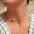 Golden Hour Colourful Beaded Necklace
