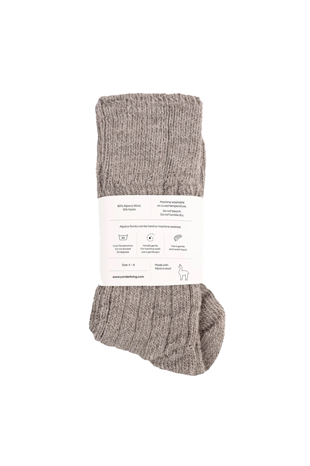 Alpaca Socks: Smoke