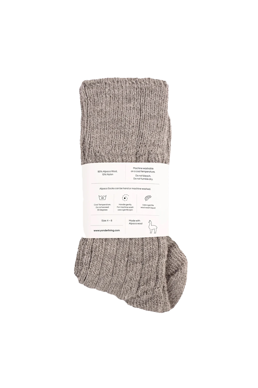 Alpaca Socks: Smoke