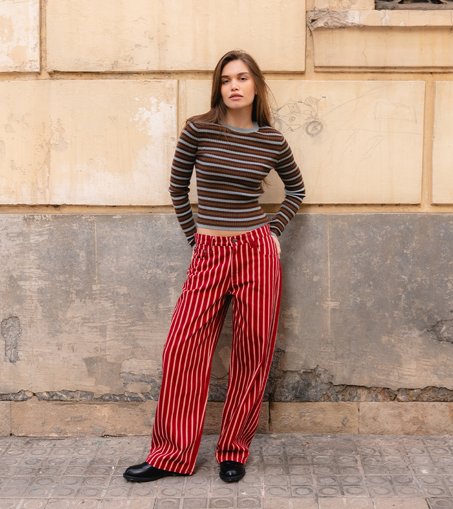 LOLA STRIPES TROUSER