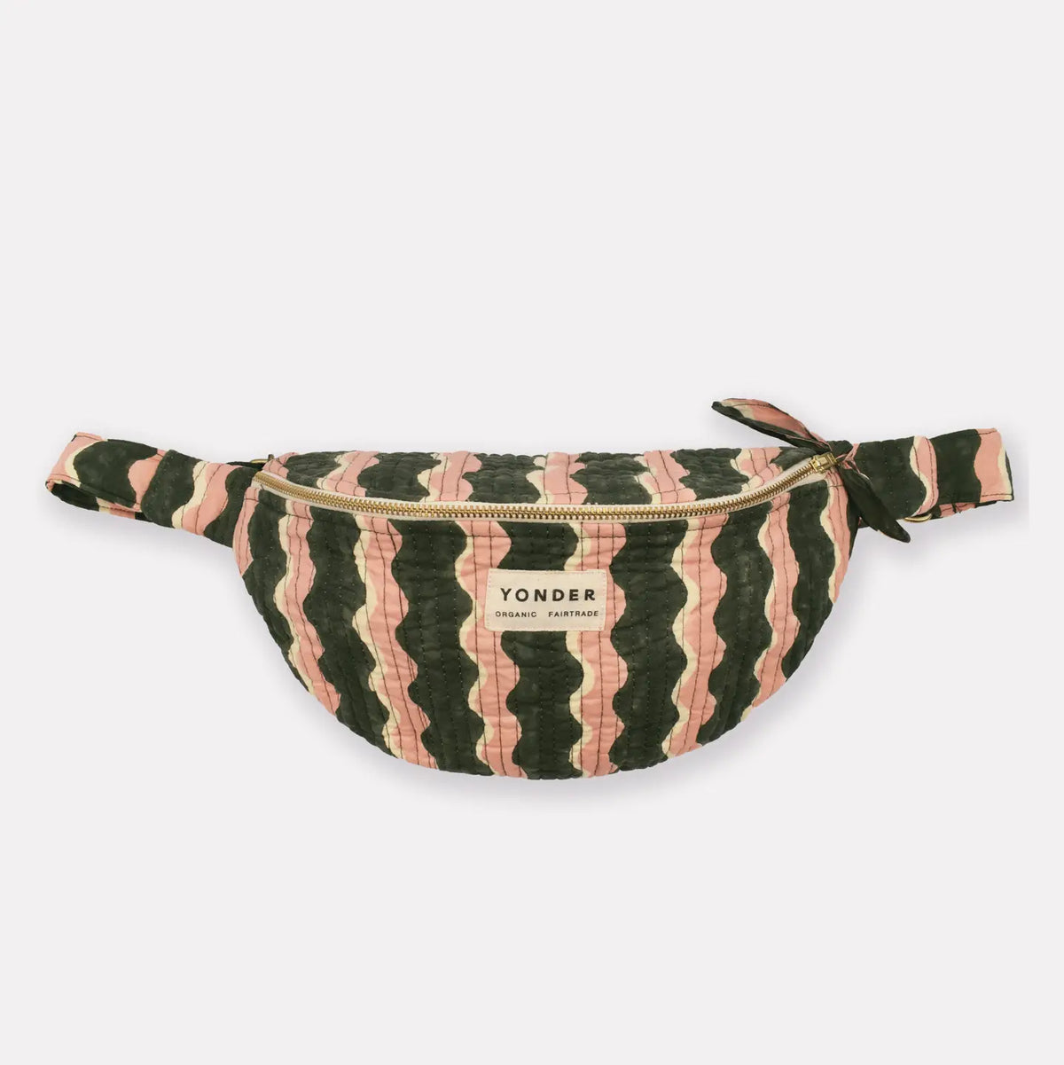 Cotton Quilted Bumbag Green