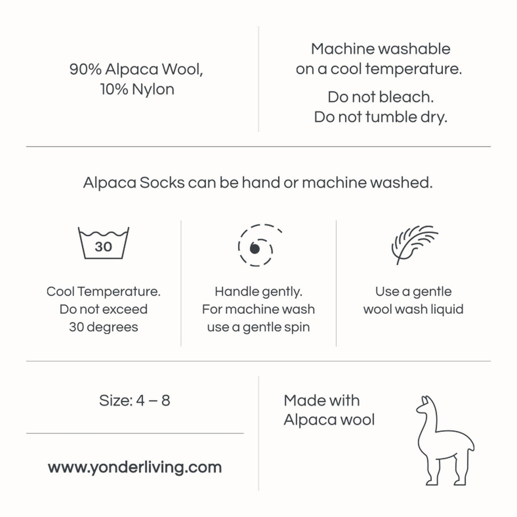 Alpaca Socks: Ice