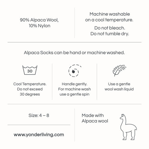 Alpaca Socks: Ice