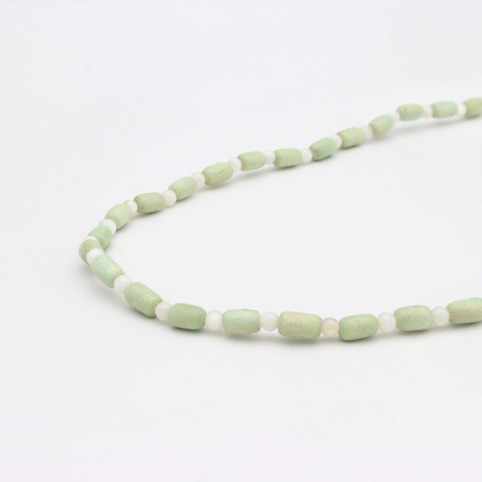 Kilauea Wood Beaded Necklace, Adjustable Surf Choker: Purple