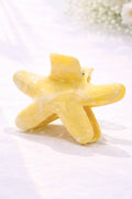 Marbled Starfish Hair Clip: Yellow