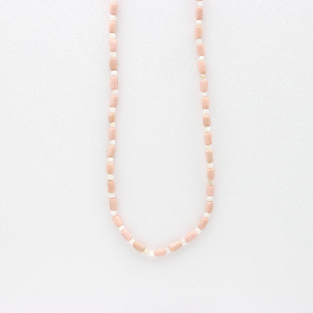 Kilauea Wood Beaded Necklace, Adjustable Surf Choker: Purple