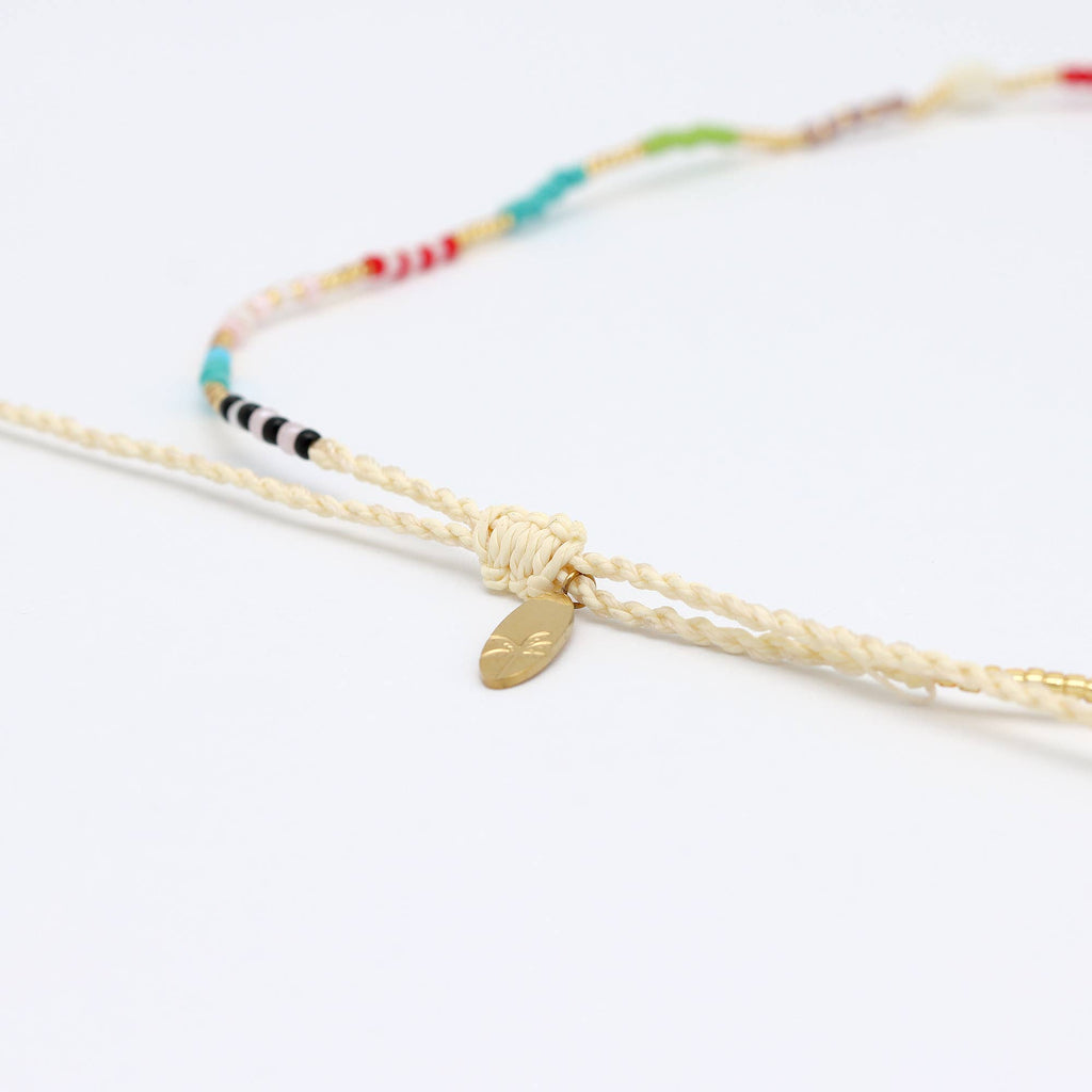 Golden Hour Colourful Beaded Necklace