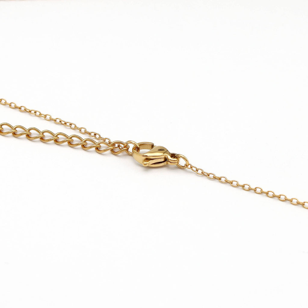 Ammonite Charm Waterproof Necklace