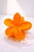 YH26 flower-shaped hair clip: Orange