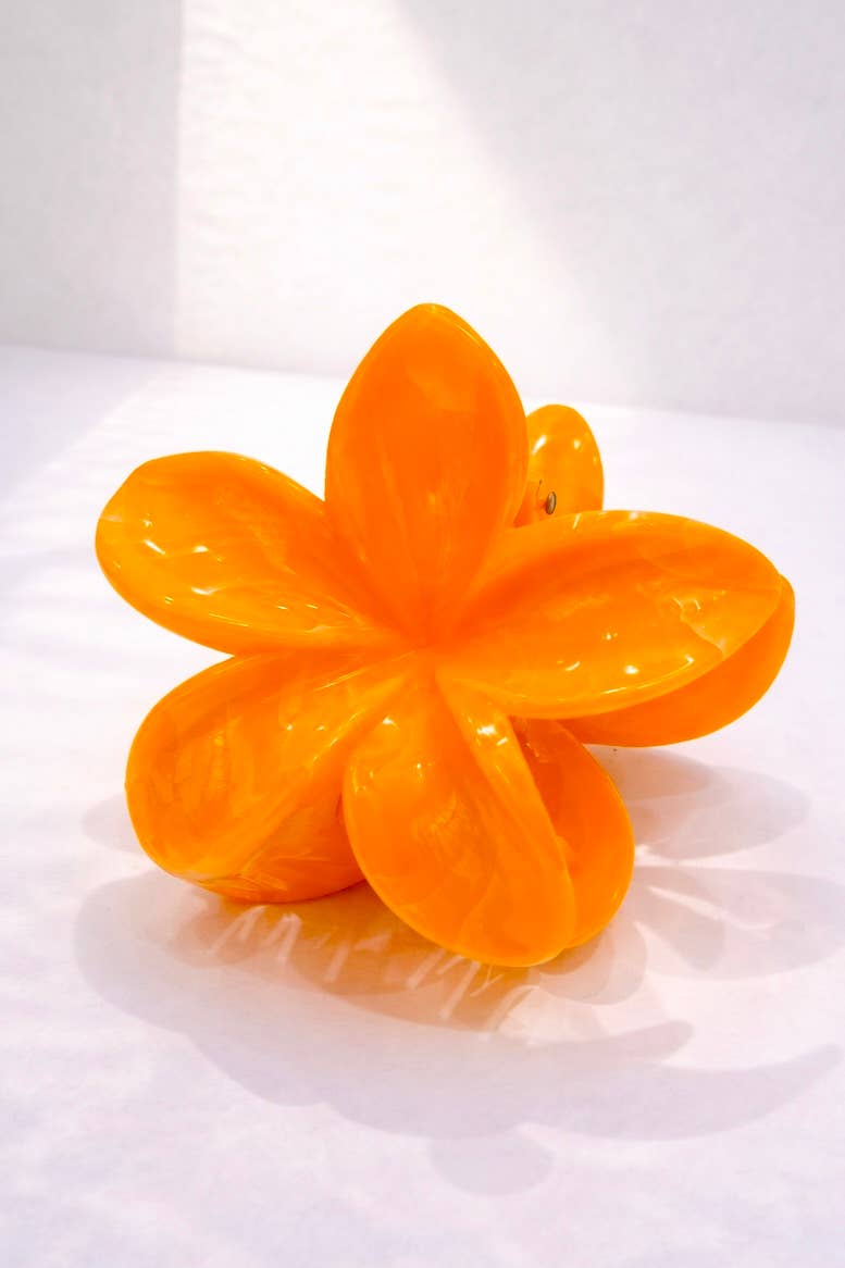 YH26 flower-shaped hair clip: Orange