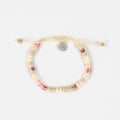 Mount Rinjani Surfer Anklet, Beaded Ankle Bracelet: Orange Tones