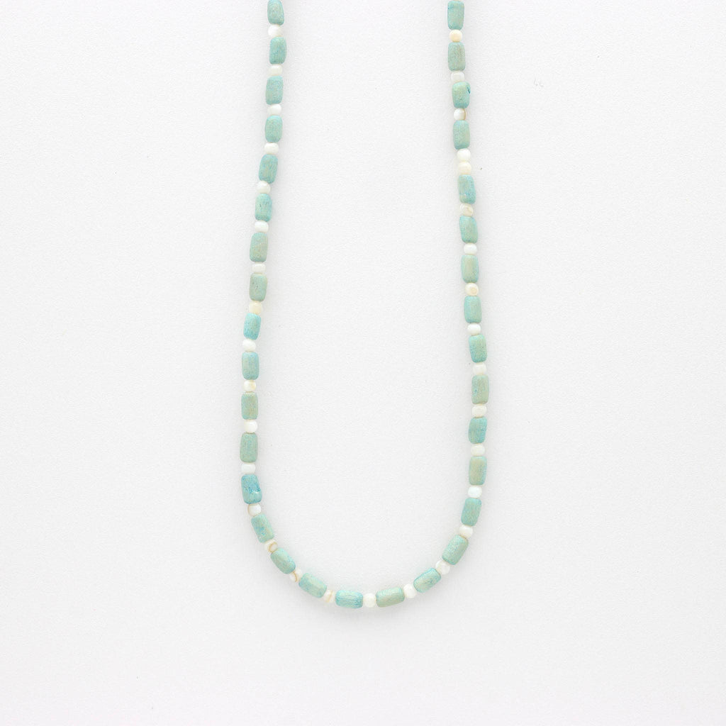 Kilauea Wood Beaded Necklace, Adjustable Surf Choker: Purple