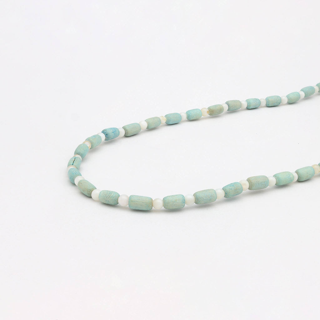 Kilauea Wood Beaded Necklace, Adjustable Surf Choker: Purple