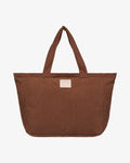 Brown Corduroy Tote Bag