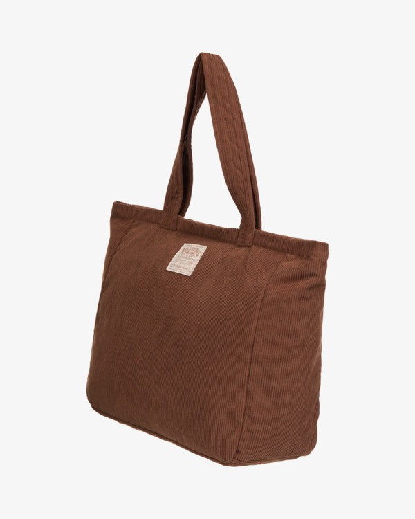 Brown Corduroy Tote Bag