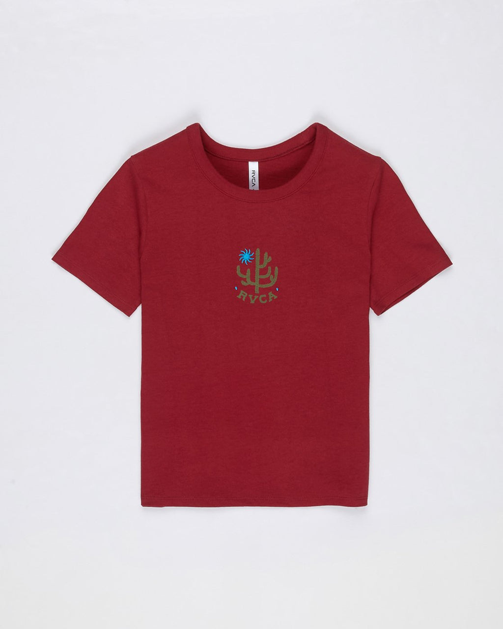 RVCA Red Short Sleeve Top