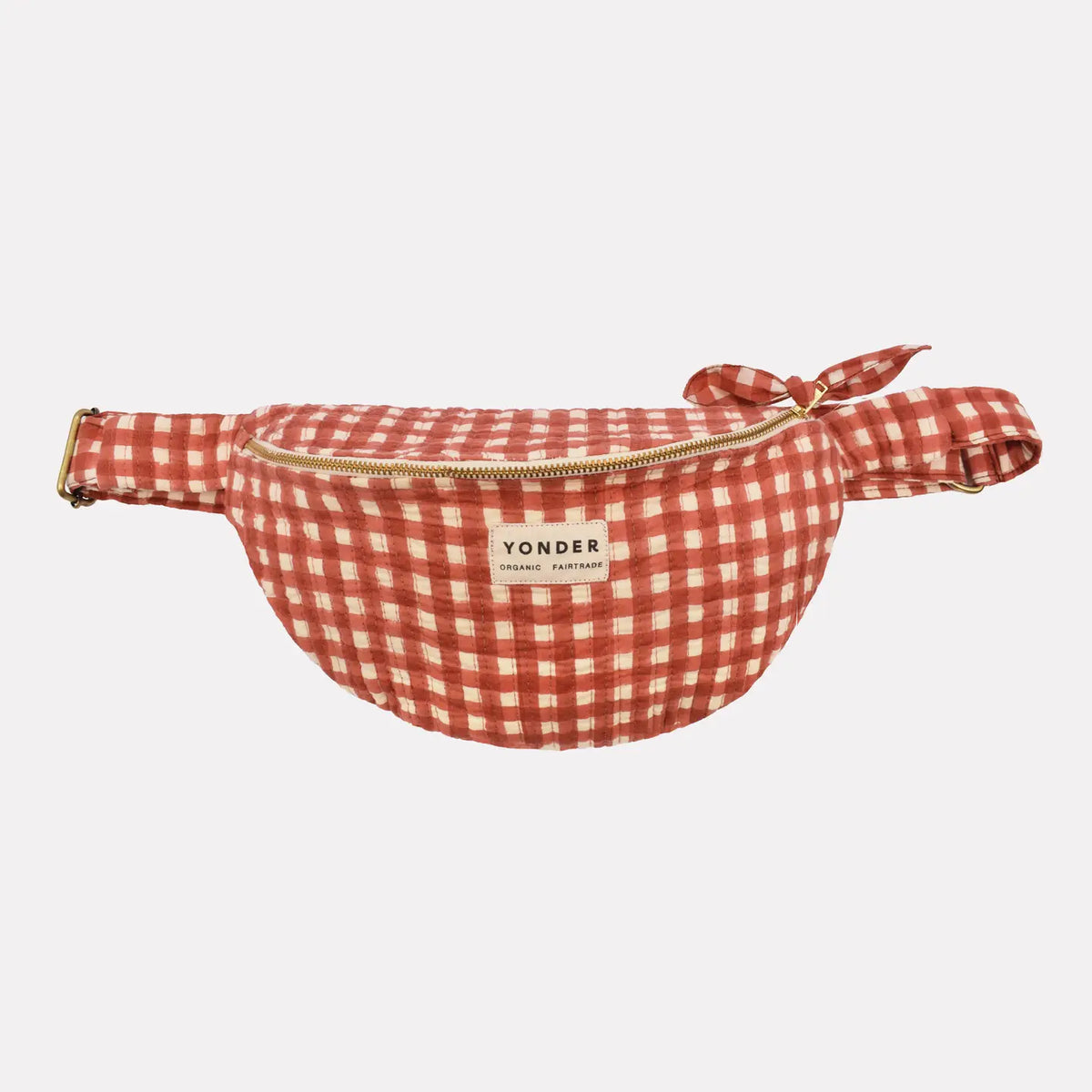 Cotton Quilted Bumbag Red